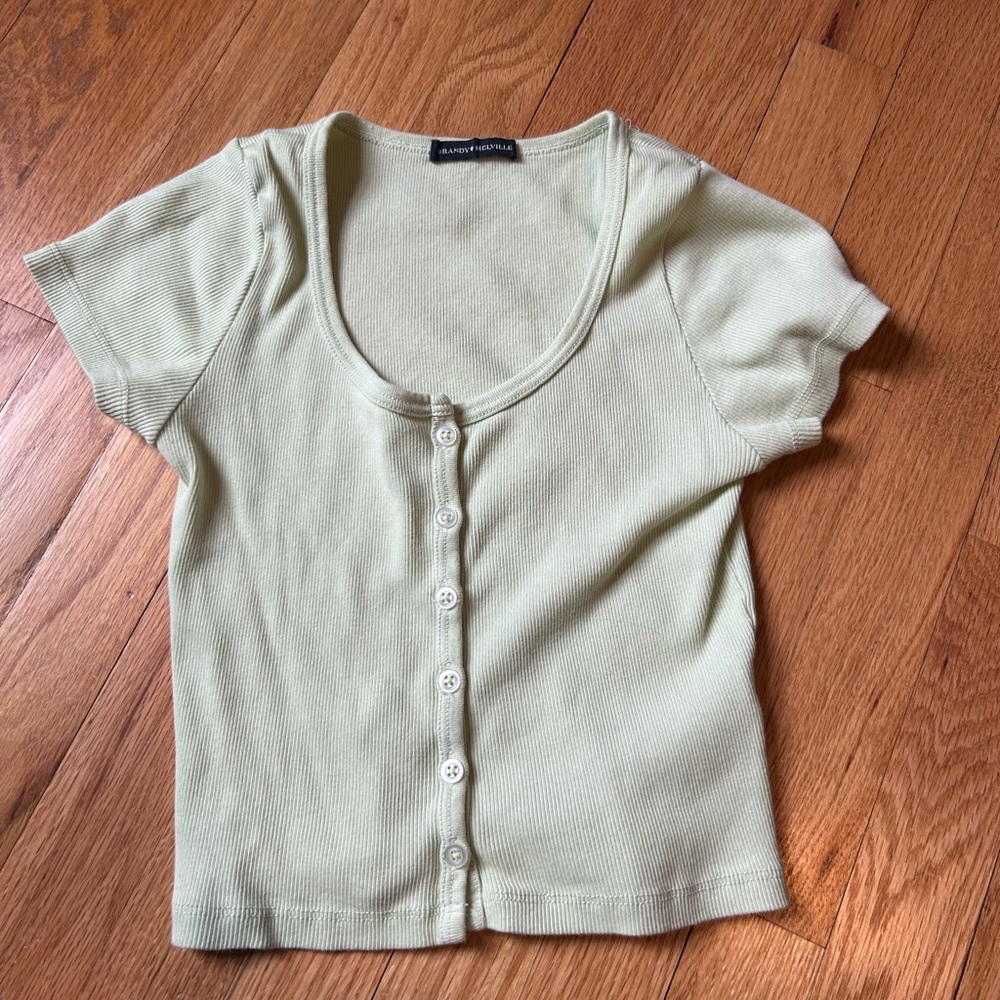 Brandy Melville Zelly Top Light Green